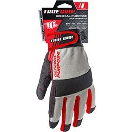 True Grip General Purpose Work Gloves, Touchscreen Compatible, Blue, L