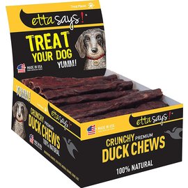 Etta Says ETTA SAYS NATURAL CRUNCHY DUCK CHEWS FOR DOGS BLACK