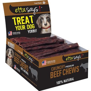 Etta Says ETTA SAYS NATURAL CRUNCHY BEEF CHEWS FOR DOGS BLACK