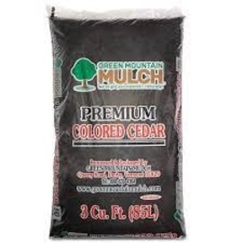 Green Mountain Color Enhanced Black Cedar Mulch, 3 Cu. Ft. Bag