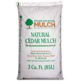 Green Mountain Natural Cedar Mulch 3 Cu. Ft. Bag