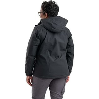 Berne Apparel Berne Women's Coastline Waterproof Rain Jacket Black Regular