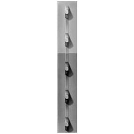 Chicago Heights Steel Studded T Post 7-Ft. x 1-1/4-In. Grey