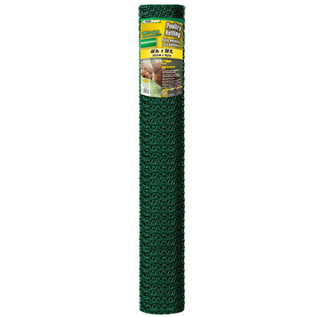Midwest Air Tech/Import YardGard Poultry Netting, Green PVC Coating, 1-In. Mesh, 48-In. x 50-Ft.