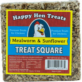 DURVET - HAPPY HEN    D HAPPY HEN TREATS SUNFLOWER & MEALWORM CHICKEN TREATS SQUARE 6.5 OZ