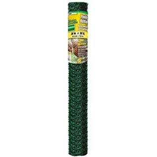 Midwest Air Tech/Import YardGard Poultry Netting, Green PVC Coating, 1-In. Mesh, 36-In. x 50-Ft