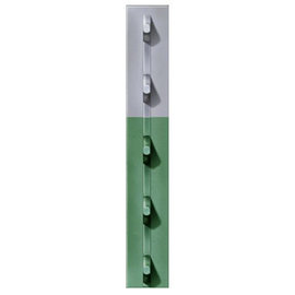 Chicago Heights Steel Studded T-Post 7-Ft. x 1-1/4-In. Green