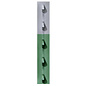 Chicago Heights Steel Studded T-Post 7-Ft. x 1-1/4-In. Green