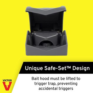 Victor Safe Set Mouse Trap, Pre-baited, 2-pk.