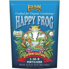 FOX FARM SOIL FERTILIZER FoxFarm Happy Frog Cavern Culture Organic Plant Fertilizer 1-12-0 4lb