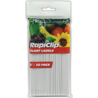 LUSTER LEAF RAPICLIP PLANT LABELS 6 IN PACK OF 50