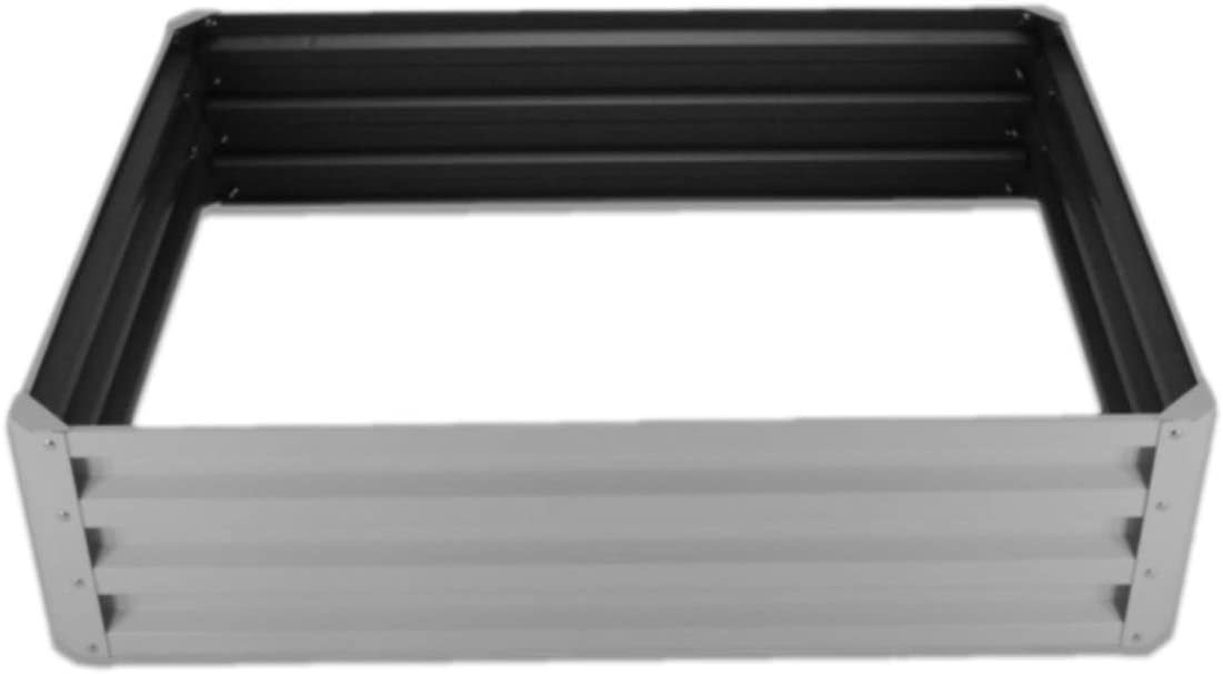 Stratco Raised Garden Bed 46" L x 35" W x 12" H Slate Grey 12cf