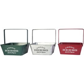 Panacea Products Square Herb Planters With Handle
