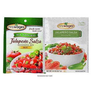 Mrs. Wages Hot Jalapeno Salsa Seasoning Mix 0.8 Ounce