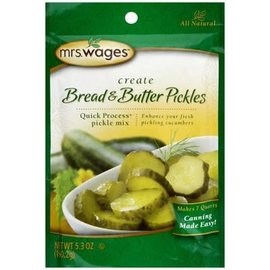 MRS. WAGES BREAD & BUTTER PICKLES MIX 5.3 OZ
