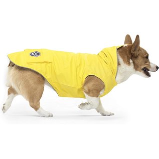 Canada Pooch Canada Pooch Torrential Tracker Yellow Rain Coat For Dogs, Size 12