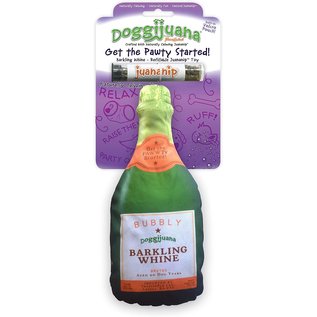 SMARTER PAW LLC Doggijuana Munchies Champagne Bottle Toy