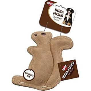 ETHICAL DOG Ethical Durafused Leather Jute Squirrel Small 10"