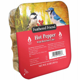 Feathered Friend Hot Pepper Wild Bird Suet Cake 11oz