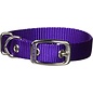 HAMILTON PET COMPANY Hamilton Single Thick Nylon Deluxe Dog Collar Purple 5/8" x 14"