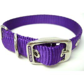 HAMILTON PET COMPANY Hamilton Single Thick Nylon Deluxe Dog Collar Purple 5/8" x 16"