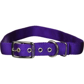 HAMILTON PET COMPANY Hamilton Double Thick Nylon Deluxe Dog Collar Purple 1" x 26"