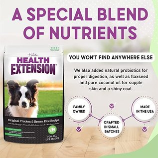 Health Extension HEALTH EXTENSION DOG ORIGINAL CHICKEN BROWN RICE 30LB