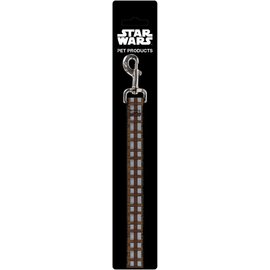 Buckle-Down Dog Leash Star Wars Chewbacca Bandolier Bounding Browns Gray 4 Feet Long 1.0 Inch Wide