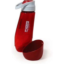 Kurgo Kurgo The Gourd H2O Bottle & Bowl - Barn Red