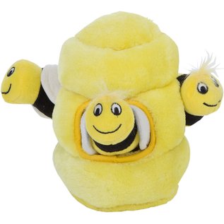 KYJEN COMPANY Outward Hound Hide A Bee Squeaky Puzzle Plush Dog Toy