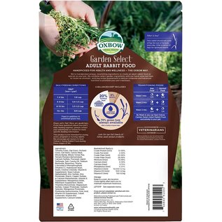 OXBOW ANIMAL HEALTH Oxbow Garden Select - Adult Rabbit 4lb