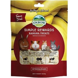 OXBOW ANIMAL HEALTH Oxbow Small Animal Simple Reward Banana Treat 1oz