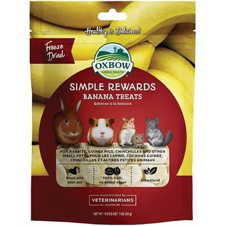 OXBOW ANIMAL HEALTH Oxbow Small Animal Simple Reward Banana Treat 1oz