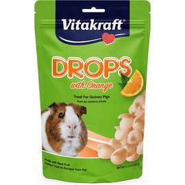VITAKRAFT PET PROD CO INC VITAKRAFT DROPS WITH ORANGE GUINEA PIG TREAT 5.3 OZ