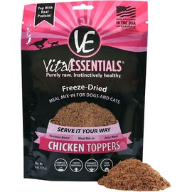 Vital Essentials Vital Essentials Chicken Freeze-Dried Raw Grain-Free Dog & Cat Food Topper, 6-oz bag