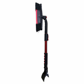 Max CO. LTD Snow Broom / Ice Scraper Pivot Head Flex Blade Handle Extends to 39 In.