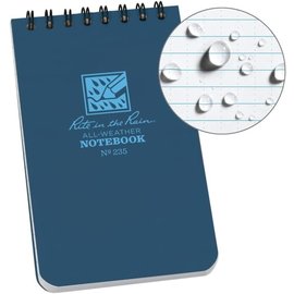 Rite In The Rain Blue 3X5 Top Spiral Universal Pocket Notebook