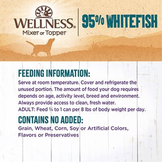 THE WELLNESS PET COMPANY Wellness 95% Whitefish 13.2oz