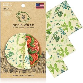 Bee's Wrap Herb Garden Vegan 3 Packs (S, M, L)