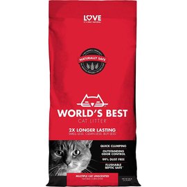 World's Best Multiple Cat Clumping Formula Cat Litter - 28 lb bag