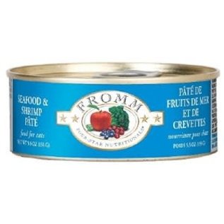 FROMM FAMILY FOODS LLC Fromm 4 Star Canned Seafood & Shrimp Pate Cat Food 5.5oz