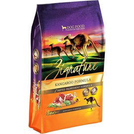 PETS GLOBAL INC Zignature Limited Ingredient Formula Kangaroo And Chickpea Recipe Grain Free Dry Dog Food 25 Lbs