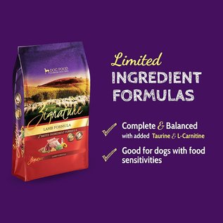 PETS GLOBAL INC Zignature Limited Ingredient Formula Lamb And Chickpea Recipe Grain Free Dry Dog Food 12.5 Lbs