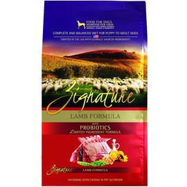 PETS GLOBAL INC Zignature Limited Ingredient Formula Lamb And Chickpea Recipe Grain Free Dry Dog Food 25 Lbs