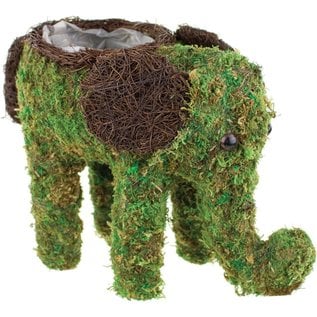 Syndicate Home & Garden® Moss Animal Planter - Elephant - 12in