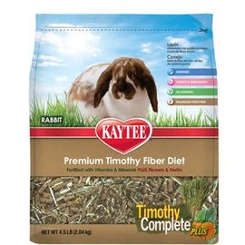 Central Garden and Pet KAYTEE TIMOTHY COMPLETE PLUS RABBIT FOOD FLOWERS & HERBS 4.5 LB