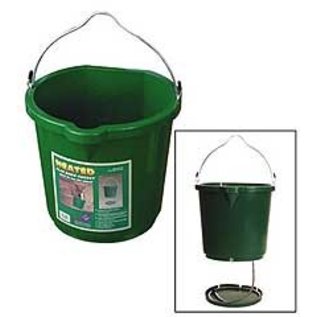 Farm Innovators 338591 Heated Flat Back Bucket, Green, 5 Gal