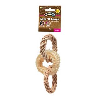 SUPER PET NATURAL LOTS 'O LOOPS DYE-FREE TOY FOR GUINEA PIG & RABBIT