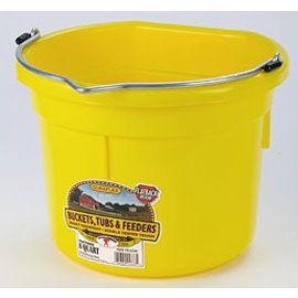 MILLER FLAT BACK BUCKET YELLOW 8 QT