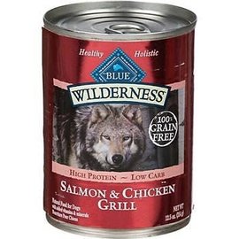 BLUE BUFFALO Blue Buffalo Wilderness Salmon/Chicken Dog 12.5oz